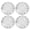 Transparent with Black Letter, variant on Riousery 4Pcs Tone Control Knob Transparent Bell Volume Musical Instrument Accessories for Guitar Bass Clear with Black Letter