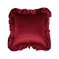 thumbnail image 2 of PEONAVET Decorative Throw Pillow Covers, 18×18In Decorative Pillow Covers with Ruffled Edge, Vintage Square Pillow Cases for Bed, Sofa, Living Room, Home Decor, 2 of 6