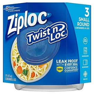 Ziploc 70935 Food Container, 24 oz Capacity, Plastic, Cle