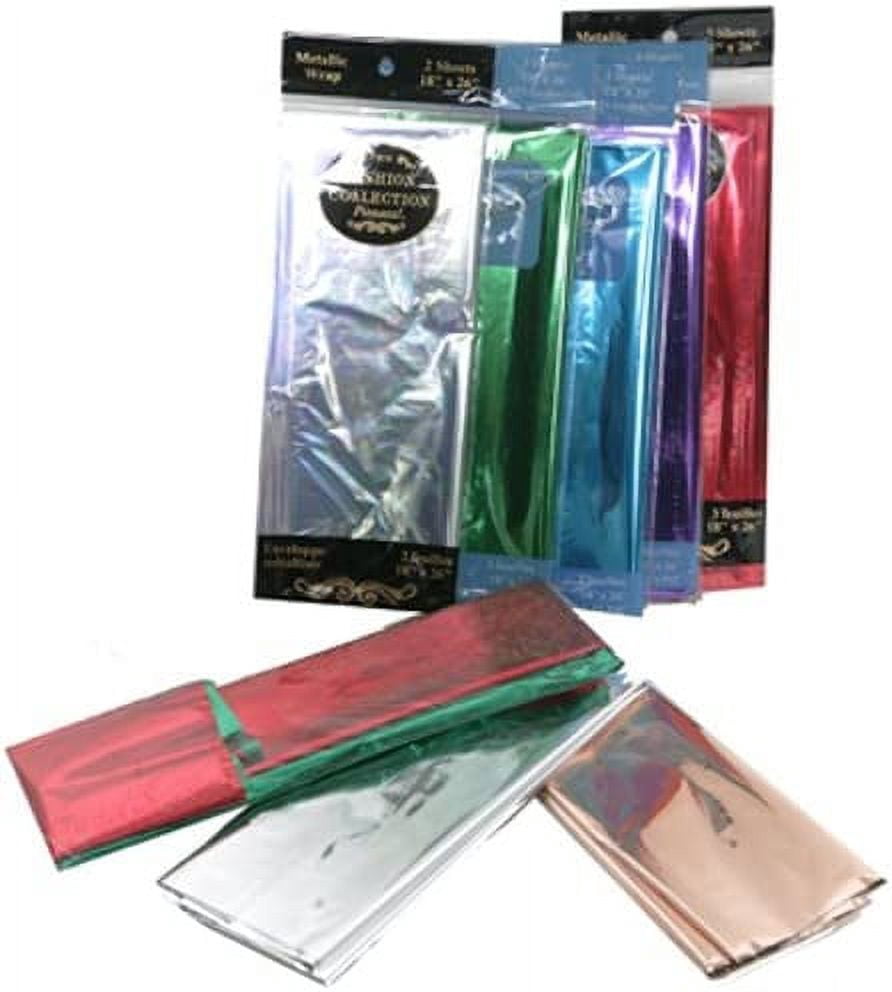 JAM Paper Gift Tissue Paper, Silver Mylar, 1000 Sheets/Ream