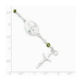 thumbnail image 2 of Sterling Silver & Peridot Polished Rosary Bracelet, 2 of 5