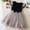 76#Black, variant on gljltg Baby Girl Tutu Dress Summer Kids Floral Tulle Skirt Bowknot Lace Sleeveless Princess Sundress