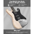 thumbnail image 5 of RST-150 39" Beginner  Guitar Kit with Amp &  Pickups | Complete Starter Set for Newcomers w/Essentials | Gig Bag, Extra Strings, Digital Tuner, Capo, Strap |  Practice (Black), 5 of 7