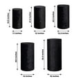 thumbnail image 3 of Efavormart Set of 5 Black Crushed Velvet Cylinder Plinth Display Box Stand Covers, Premium Pedestal Pillar Prop Covers, 3 of 5