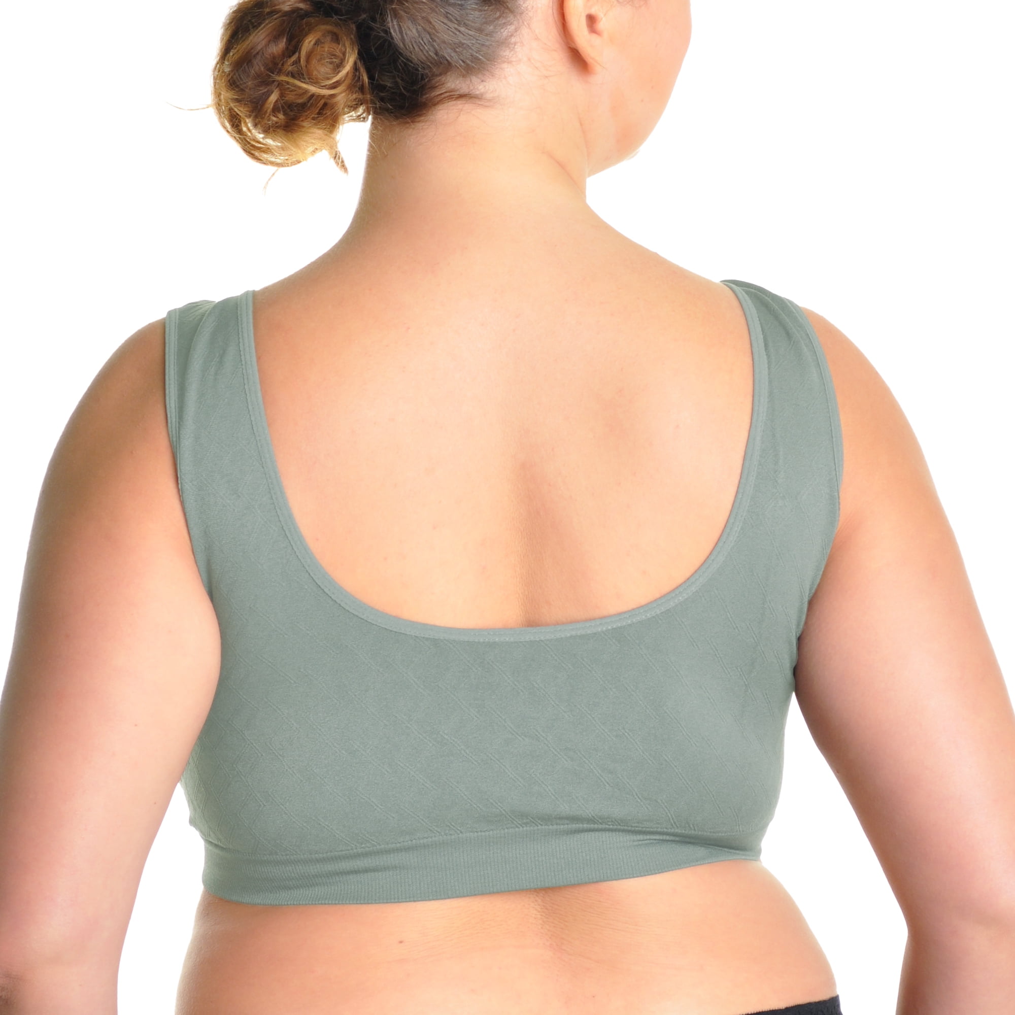 Angelina Wire-Free Seamless Classic U-Back Bralettes (6-Pack)