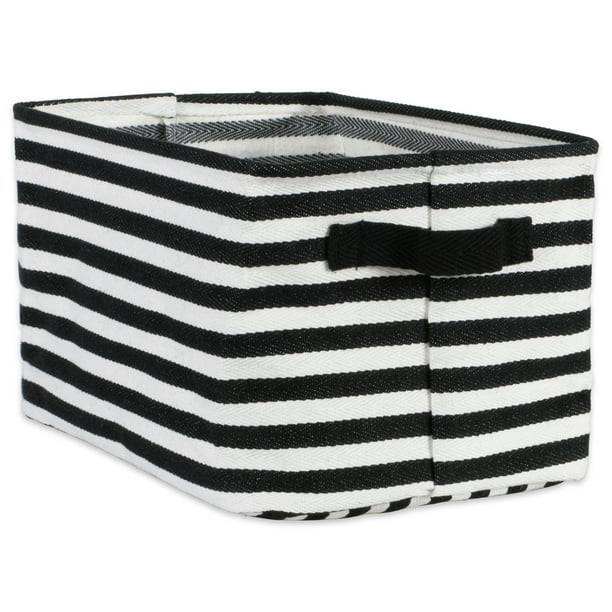 large rectangle stripe toy storage bin