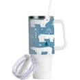 thumbnail image 2 of GZHJMY Funny Polar Bear Stainless Steel Vacuum Insulated Mug, Insulated Straw Mug with Handle, Reusable Insulated Travel Mug, 2 of 7