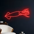 thumbnail image 2 of Handmadetneonsign Squid Neon Sign, Sea Food Led Sign, Octopus Led Light, Seafood Neon Light, 2 of 5