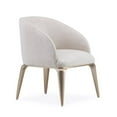 thumbnail image 4 of Michael Amini Malibu Crest Faux-Suede Vanity Chair - Doeskin/Chardonnay, 4 of 11