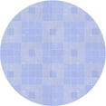 thumbnail image 1 of Ahgly Company Machine Washable Indoor Round Transitional Heavenly Blue Area Rugs, 6' Round, 1 of 7