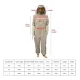 thumbnail image 3 of Beekeeping Suit Beekeeping Clothing 1Set Professional Ventilated Full Body Beekeeping Bee Keeping Suit With Gloves ,Comprehensive Protection, 3 of 7