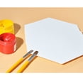 thumbnail image 2 of 3 tableros de dibujo de algodón hexagonales gruesos para pintura artística, lienzo para pintura al óleo, bloc de dibujo (blanco, 12,5 cm de lado), 2 of 7