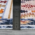 thumbnail image 7 of EastVita Area Rugs Carpets 9'*12' Area Rug Washable Boho Area Rugs for Bedroom Living Room Geometric Throw Carpet Vintage Bohemian Area Rug,Navy Blue/Multi E Blue 9*12ft, 7 of 7