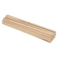 thumbnail image 1 of Unique Bargains 3/16 x 12 Inch Dowel Rods Wood Sticks Unfinished Wooden Dowel Rods Round Dowels Sticks 100 Pcs, 1 of 6