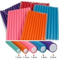 thumbnail image 1 of Hair Foam Curler Roller Set 10 Twist Curls Flexi Rods Reusable Cable Ties/Wrap to Organize Cords Length 9.5" Random Color, 1 of 7
