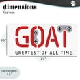thumbnail image 4 of Stupell Industries Contemporary The GOAT Gamer Canvas Art, 24 x 10, by Yass Naffas Designs, 4 of 8