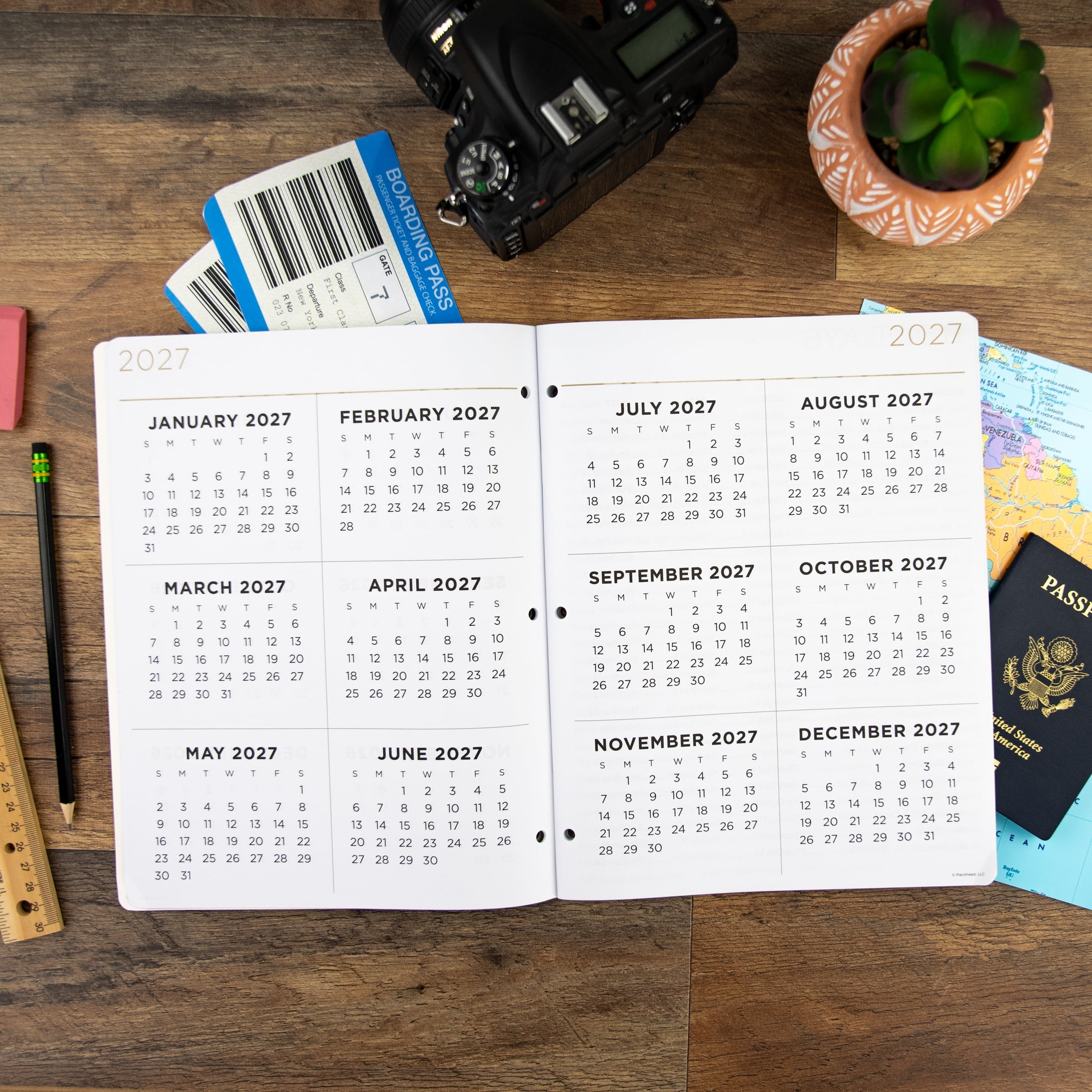 See it Bigger January 2025 - December 2026 Monthly Dated Planner (8.5"x 11")
