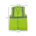 thumbnail image 2 of BE-TOOL Fluorescent Yellow Safety Vest High Visibility Security Vest with Reflective Strips for Women Men, 2 of 7
