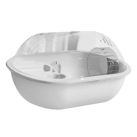 Fzaqwen Hamster Cage Rest Ventilation Small Animal House for Guinea Pigs Small Bunny Grey