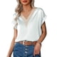 thumbnail image 2 of Camiseta de encaje con cuello en V, camiseta de mujer con cuello en V, camiseta de mujer con cuello en V, camiseta de mujer con cuello en V con encaje, camiseta multifuncional, 2 of 2