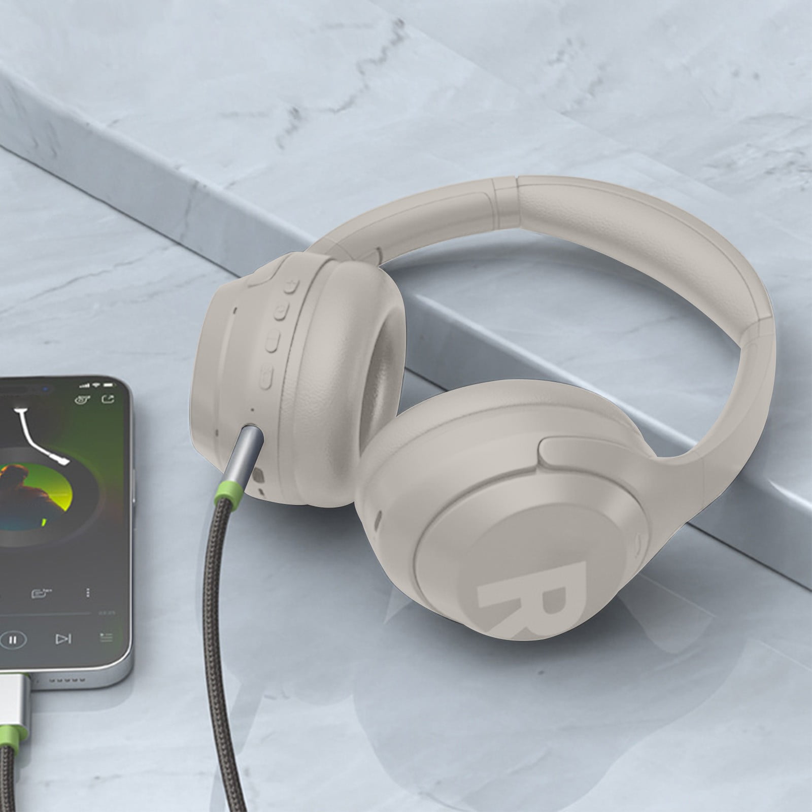 RBCKVXZ Bluetooth Headphones Earphone Wireless Headphones Stereo Bluetooth 5.0 Foldable Sport Earphone 500mAh Microphone Gaming Headset Birthday Gifts on Clearance, Gray