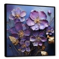 thumbnail image 2 of Designart "Elegance Fit For Royalty I" Violets Floater Framed Wall Decor, 2 of 5