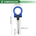 thumbnail image 3 of Barras de Remolque Únicas para Vehículos para Volkswagen MK7 2014-2022 Gancho de Remolque Frontal Trasero 11mm Aleación de Aluminio 122mm Azul 1 Juego, 3 of 6