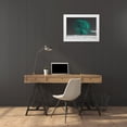 thumbnail image 3 of Frank, Assaf 14x11 White Modern Wood Framed Museum Art Print Titled - Tree on a hill-teal, 3 of 4