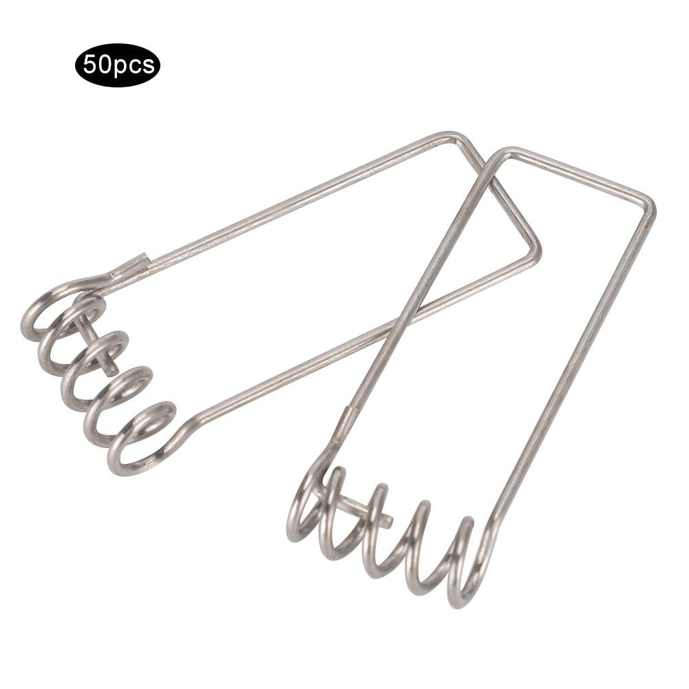 Tebru Lighting Accessories, 100PCS LED Downlight Spring Clips Circlip