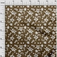 thumbnail image 2 of oneOone Georgette Viscose Brown Fabric Florals Craft Projects Decor Fabric Printed By The Yard 42 Inch Wide, 2 of 4