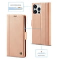 thumbnail image 2 of SaniMore for iPhone 14 Pro Max 6.7" 2022 Case, PU Leather Magnetic Flip Folio Shell with Card Holders RFID Blocking Kickstand Shockproof TPU Magnetic Closure Business Cover, Rosegold, 2 of 10