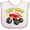 White and Pink, variant on Inktastic Monster Truck Little Bro Boys Baby Bib