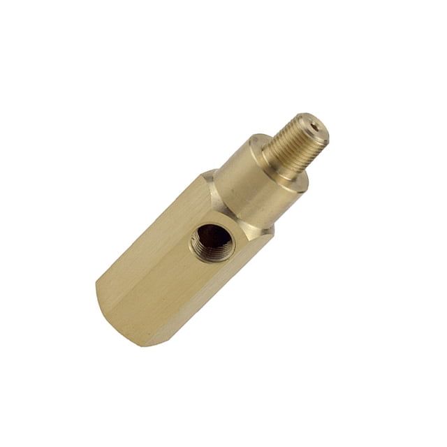 Speravity Adaptador de indicador de presión de aceite 1/8-28 NPT emisor de latón compatible con medidores de línea de alimentación de motor Vehículos, repuestos y accesorios Mis