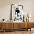 thumbnail image 2 of Greenpoint Water Tower - Brooklyn New York Photography Black Framed Wall Art Print 12 x 18 inches, 2 of 8