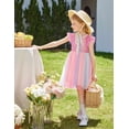 thumbnail image 6 of Arshiner Toddler Lace Tutu Dresses Ruffle Sleeve 3 Layers Tulle Flower Wedding Birthday Summer Dress, 6 of 6