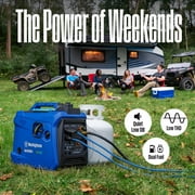 Westinghouse 2550 Peak Watt Dual Fuel Portable Inverter Generator, Gas or Propane with CO Sensor