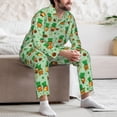 thumbnail image 7 of Salouo St. Patrick's day Print Button-Front Long Sleeve Pajama Set for Men, Soft 2Pjs Men's Long Sleeve Sleepwear-XX-Large, 7 of 7