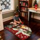 thumbnail image 5 of Decoraciones navideñas, adornos navideños, regalos navideños Alfombra navideña Puerta de entrada Felpudo semicircular Felpudo antideslizante absorbente para el hogar Felpudo a prueba de suciedad Felpu, 5 of 5