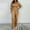 Yellow, variant on Royisotas Pleated Fall and Winter Long Sleeve Casual Dressy Women Jumpsuit Straight-Leg Elastic Loose Plus Size Rompers