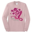 thumbnail image 2 of Wild Bobby Breast Cancer Awareness Flowers Breast Cancer Awareness Men Long Sleeve Shirt, Light Pink, XX-Large, 2 of 6