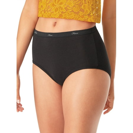 Hanes Women's cotton brief panties 10 pack (Best Workout Underwear Women's)