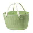 thumbnail image 2 of Cesta de almacenamiento Macarena para el hogar con asas Verde 35x32x23cm, 2 of 8