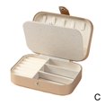 thumbnail image 1 of Wbxfbo Double-Layer Leather Jewelry Storage Box with Portable Design ,Multi-Compartment Organizer for Rings Earrings Necklaces ,Travel-Friendly Anti-Oxidation Display Case, 1 of 8