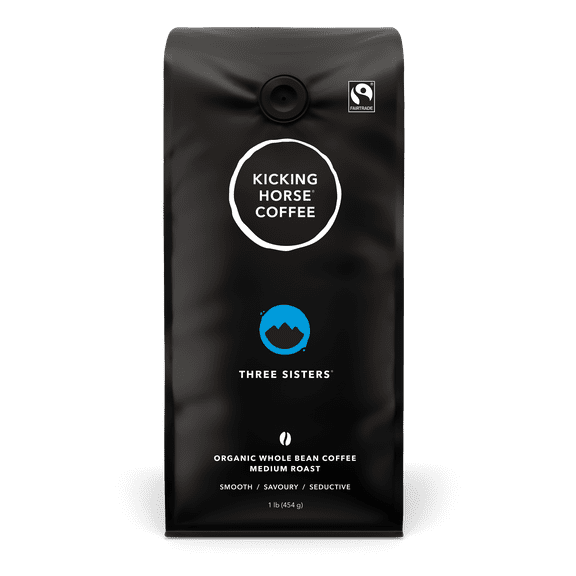Kicking Horse Coffee - Three Sisters - Medium Roast - 454g Whole Bean