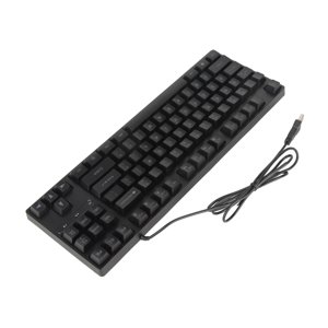 USB Clavier filaire, clavier mécanique ergonomique 87 Clés pliables pour l'ordinateur