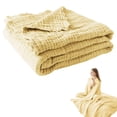 thumbnail image 2 of Cotton Muslin Throw Blanket, Summer Gauze Throws for Bed Couch，Soft Lightweight Breathable Linen Blankets Bedspread for Adults All Season, 59"X78.7", 2 of 9