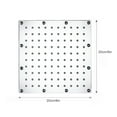 thumbnail image 2 of Amdohai 8 inch LED Rainfall Shower Head Square Shower Head Automatically RGB Color-Changing Temperature Sensor Shower Head for Bathroom, 2 of 7