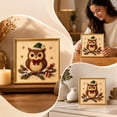thumbnail image 6 of Christmas Pearl Diamond Art Kit for Adults 5D Sparkling Raised Bead Painting Set on Framed Canvas Complete DIY Craft with Owl Patterns Holiday Home Wall Decor Gift for Beginners, 6 of 7