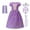 Purple Dress with Accessories, variant on Princess Dresses for Girls Dress Costume Halloween Birthday Party Dress Up