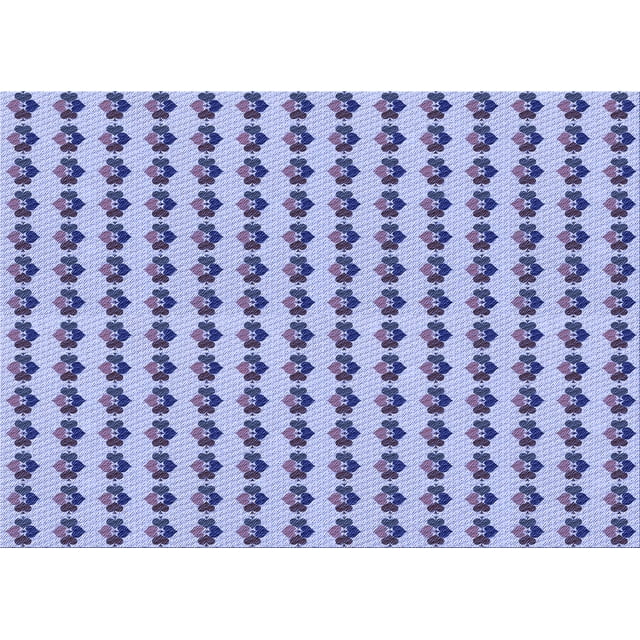 Ahgly Tapis Rectangulaire Lavable en Machine Intérieur Transitionnel Bleu Ardoise, 5 Pieds x 7 Pieds